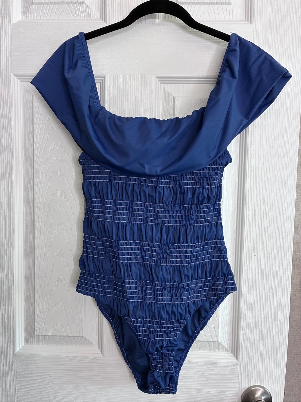 Pink Lily Navy Blue One-Piece Swimsuit